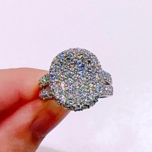 98245 大千典精品 秦老闆 流當品 天然鑽石戒指 復古設計 華麗 不規則形 圓鑽滿鑽 禮物 母親節 超值推薦