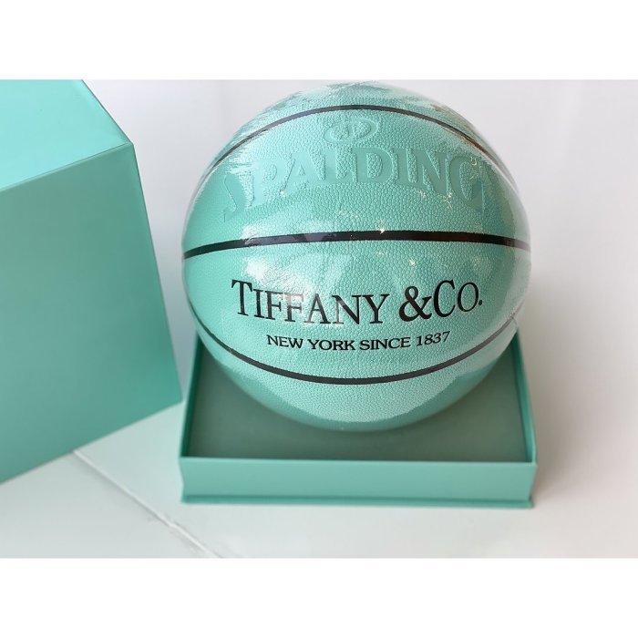 美國時尚精品Tiffany & Co.X SPALDING斯伯丁聯名限量籃球 禮盒包裝 代購