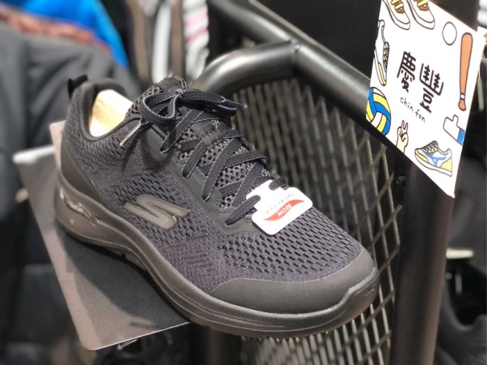 SKECHERS 男 健走系列 GOWALK ARCH FIT-216116BBK 足弓 慢跑鞋 全黑