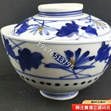 青花蓋碗一套 純手工手繪柴燒 畫片漂亮 品相尺寸如圖 家居擺件 茶具 瓷器擺件【華夏尋寶閣】11521