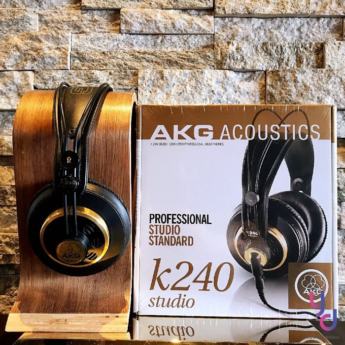 現貨免運  送耳機架/轉接頭 AKG K240 Studio 音樂 製作 編曲 監聽 耳機 錄音 半開放式 耳罩