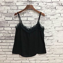 Maple麋鹿小舖 Hollister Co ＊ HCO  黑色細肩帶蕾絲上衣 ＊ ( 現貨S號 )