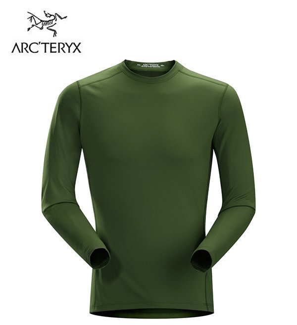 丹大戶外用品【Arc’teryx】始祖鳥Phase AR全方位型男款圓領長袖排汗保暖上衣501310111256 蟒蛇綠