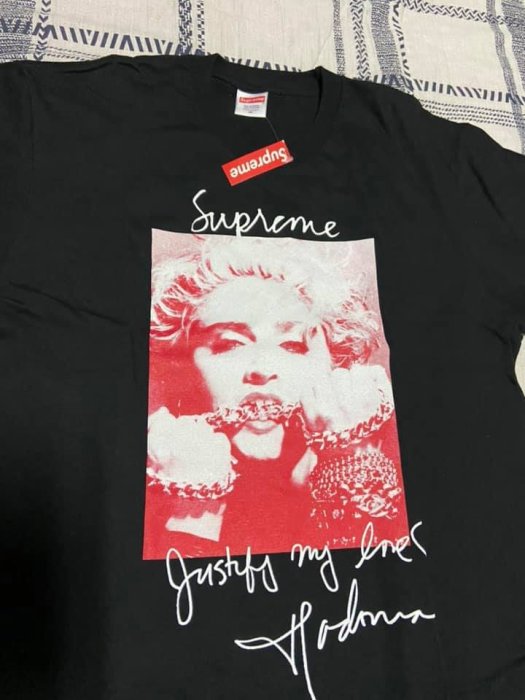 Supreme Madonna Tee 瑪丹娜照片TEE 黑色M號| Yahoo奇摩拍賣