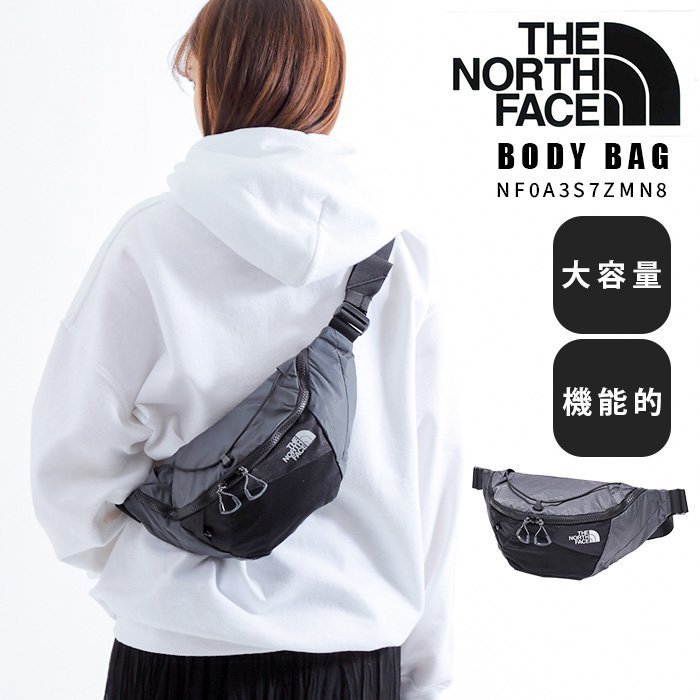 =CodE= THE NORTH FACE LUMBNICAL S WAISTBAG 機能腰包(灰黑) NF0A3S7Z