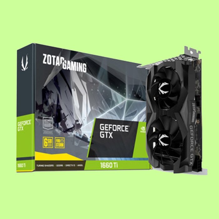 5Cgo【權宇】ZOTAC索泰雙風扇GeForce GTX 1660 Ti 6GB顯示卡3年保含稅