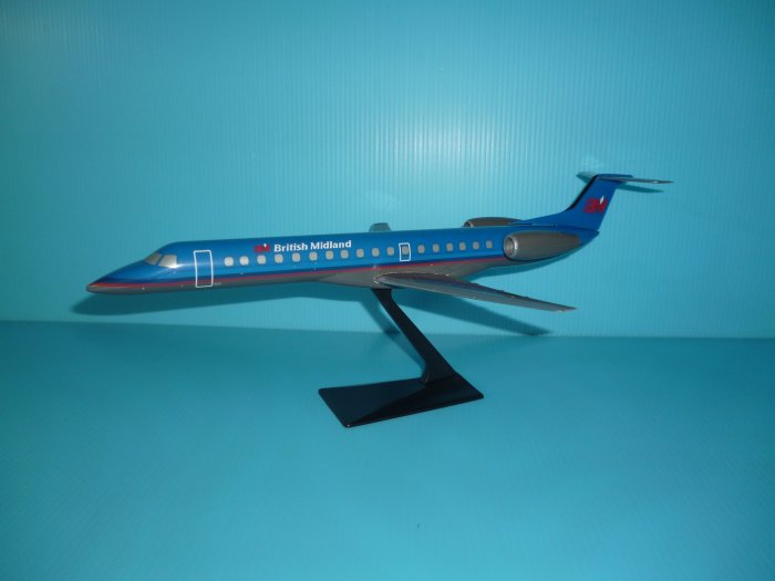 珍上飛模型飛機： ERJ-145 (1:100)英國(BM)(編號:ERJ14507)