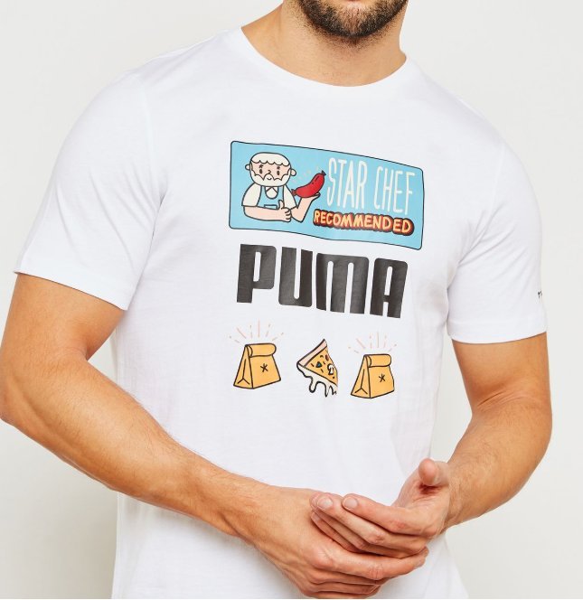 PUMA TYAKASHA 聯名款 休閒 白t 棉質 t恤 短TEE 男 白57842502