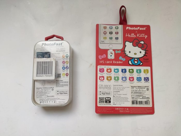 二手品 PhotoFast 蘋果iphone ipad microSD讀卡機 CR-8800 無記憶卡 擺飾品(未測試 售出不退換)