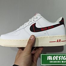 南🔥2023 3月 NIKE AIR FORCE 1 07 LV8 皮革 男女款 白 紅格紋 DV0789-100