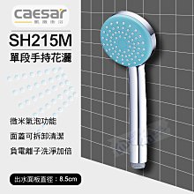 含稅 CAESAR凱撒 SH215M 單段手持微米氣泡花灑 浴室蓮蓬頭 手持花灑 淋浴蓮蓬頭把手 【東益氏】