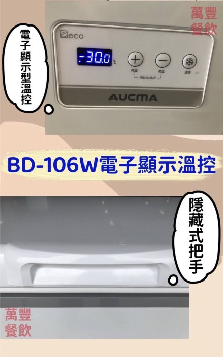 萬豐餐飲設備 全新 BD-106小型1尺9上掀冰櫃 臥室冰櫃 小型冰櫃 母奶冰櫃 1尺9上掀冰櫃