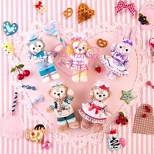 ♥小花花日本精品♥海洋迪士尼樂園限定商品Duffy & Friends HEARTWARMING DAYS 站姿吊飾