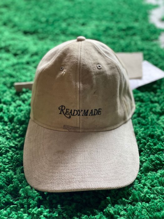 全新正品READYMADE GREY DIRTY LOGO CAP 拼接破壞髒污加工棒球帽老帽