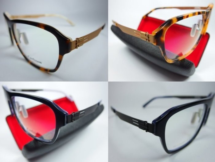 信義計劃 眼鏡 全新真品 Carlsson 卡爾森 膠框 三叉 金屬腳 有鼻墊 可配 抗藍光 多焦 eyeglasses