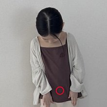 3~11 ♥上衣(棕色) MINIPOINT-2 24夏季 MIP240507-015『韓爸有衣正韓國童裝』~預購