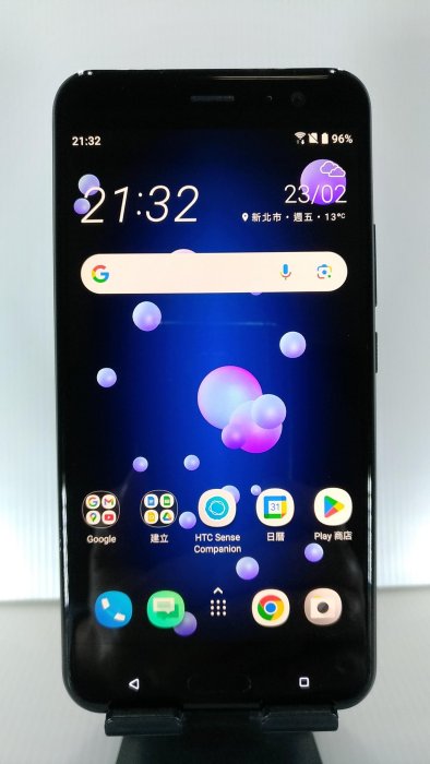 九成新HTC U11 4G/64G 亮麗黑 5.5吋 Quad HD Super LCD IP67防水防塵 3D水漾玻璃