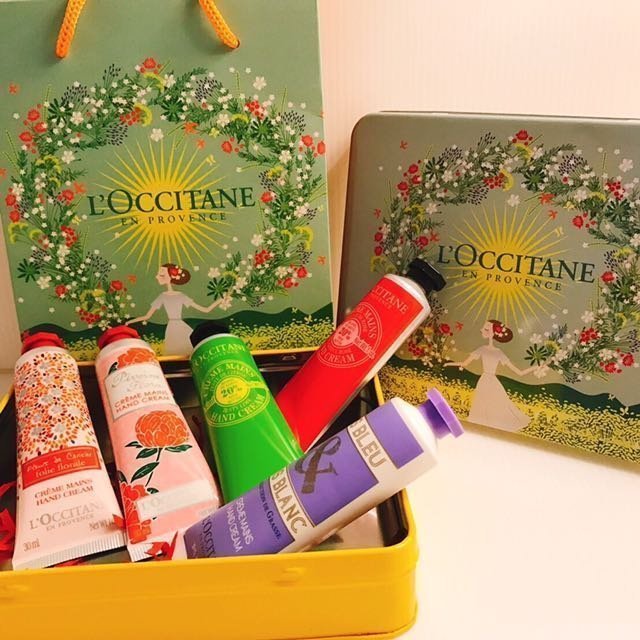 德利專賣店 3盒L'OCCITANE 歐舒丹 大地回春 護手霜 鐵盒禮盒套裝30ml*5支手霜乳液 護手乳液 滋潤 保濕