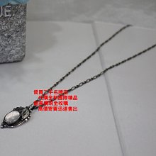 優買二手精品名牌店 喬治傑生 Georg Jensen 2003 年度 玫瑰石 寶石 925 銀 項鍊 首刻 GJ 丹麥