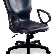 [ 家事達]台灣 【OA-Y176-8】 人體工學辦公椅(黑皮) 特價 洽談椅 電腦椅