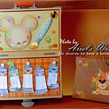 Ariel's Wish-東京迪士尼萬聖節Duffy達菲熊雪麗玫畫家貓咪水彩畫盤顏料便條紙收納組--日本製--絕版品