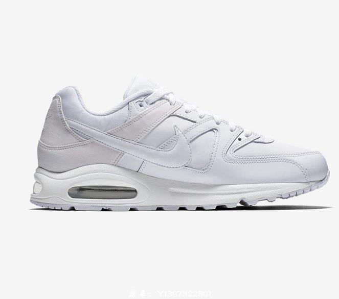 Nike Air Max Command 氣墊 緩震 皮面 純白 休閒 運動 慢跑鞋 749760-102 男鞋