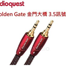 【高雄富豪音響】美國線聖 Audioquest Golden Gate(3.5-3.5)金門大橋 3.5訊號線