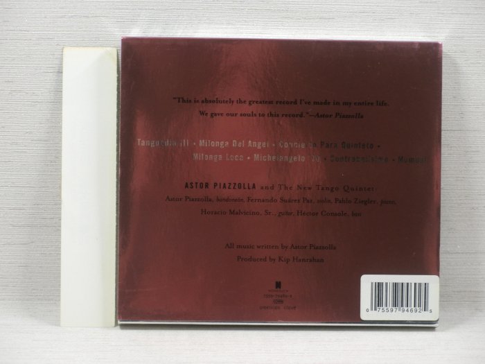 052424》Tango: Zero Hour / Astor Piazzolla。有側標【音癡姐一元起標】
