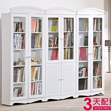 【設計私生活】瑪莎白色8尺書櫃組(免運費)195A