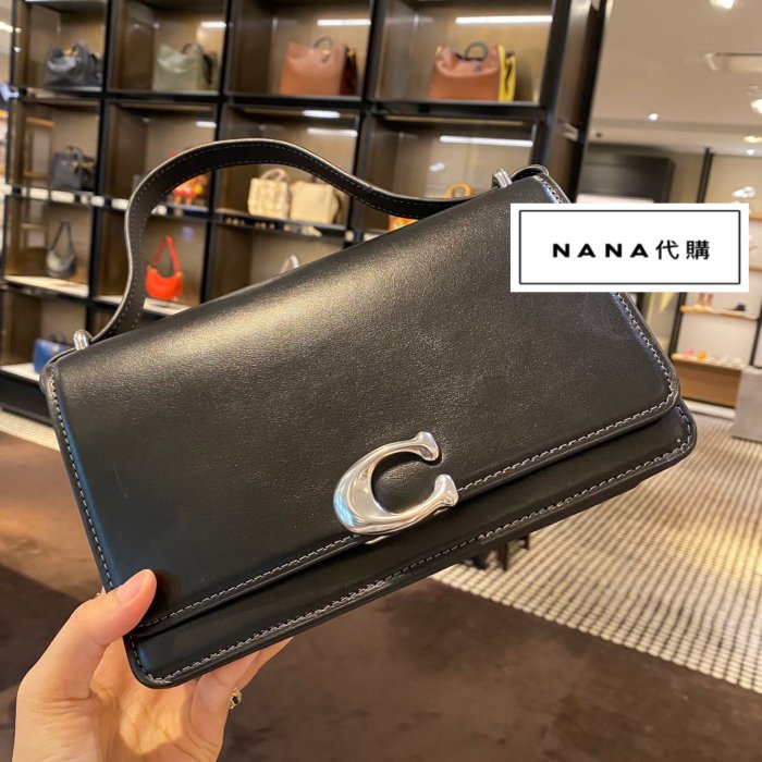 NaNa代購 COACH CC416 CD709 蔻馳新款BANDIT女士翻蓋單肩斜挎包 多隔層 肩帶可調 附購證