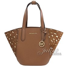 【茱麗葉精品】全新精品 MICHAEL KORS 專櫃商品 PORTIA 鹿紋拼接手提肩背托特包.咖 現貨