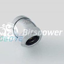 小白的生活工場*Bitspower (BP-E30DML) 炫銀30度硬管用串接頭(支援12mm外徑硬管)