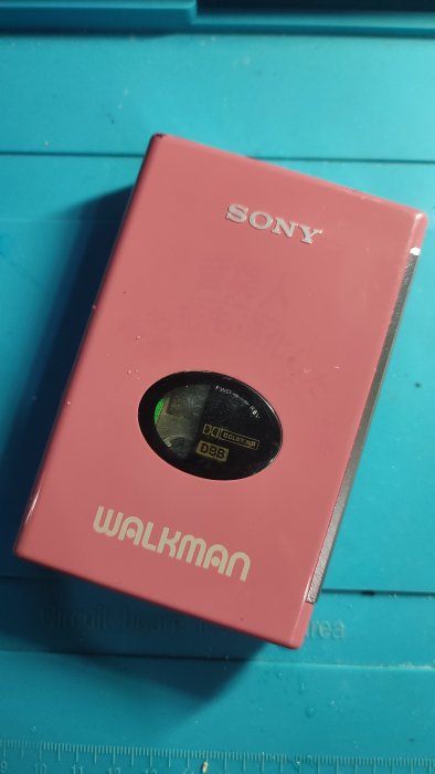 SONY WM-509 卡式隨身聽 卡帶隨身聽 桃紅色
