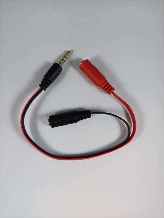 耳機轉耳麥 2母對1公 電腦 耳機線 手機耳麥轉電腦 3.5mm轉電腦 耳機 耳麥轉接線 立體音源轉接線 20CM