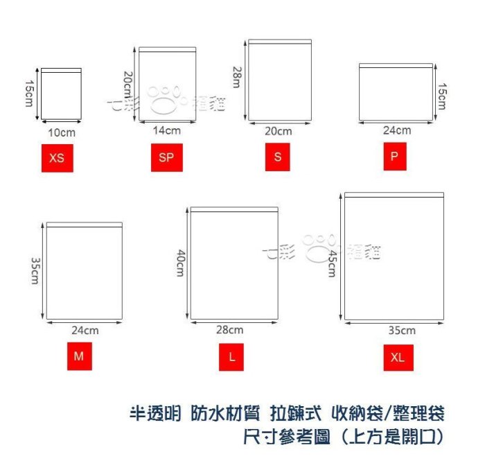 半透明夾鏈整理收納袋(XS)  防塵袋 夾鏈袋 半透明袋子 旅行行李雜物整理分類袋 出國必備 旅行必備 收納達人