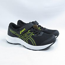 ASICS 1014A258009 中童 慢跑鞋 CONTEND 8 PS 黑×亮黃【iSport愛運動】