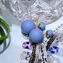 Dior Tribal Earrings 大小珍珠 耳環 馬卡隆藍 現貨