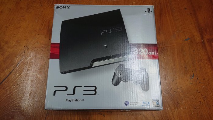 PS3 盒裝主機 2507A 功能正常 附電源線；AV端子線