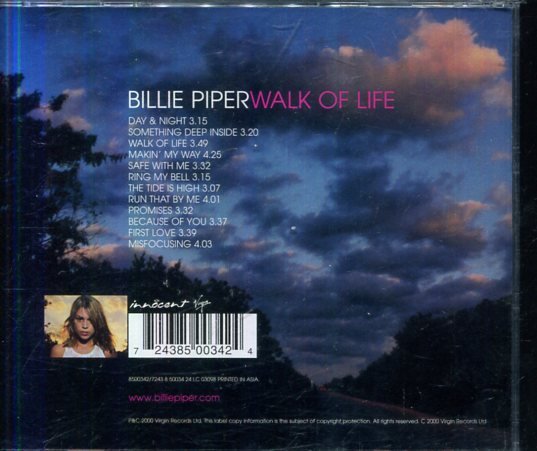 *還有唱片四館* BILLIE PIPER / WALK OF LIFE 二手 D2306