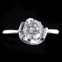 【英皇精品集團 】天然美鑽石  素雅設計款女戒　0.35CT