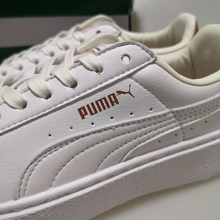 彪馬PUMA 女子厚底休閑鞋 BASKET PLATFORM 369631-01 白玫瑰金 女鞋 小白鞋 增高鞋—Nice me耐覓潮裝館