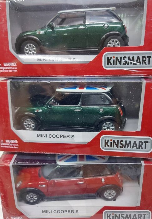 1:36 KINSMART Mini Cooper S ~~三款可選~~