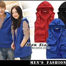 【Men Star】免運費 韓版棉質連帽背心 羽絨衣 羽絨外套 羽絨背心 媲美 kappa puma a&f levis