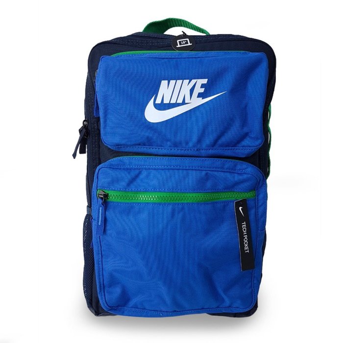 【Simple Shop】NIKE 運動背包 NIKE 後背包 15吋 筆電 夾層 書包 藍色 BA6170-451