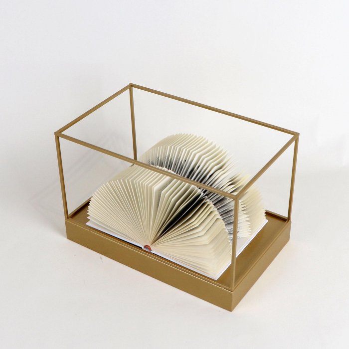 免運現貨創意擺件現代新中式金屬幾何折紙擺件樣板間展廳桌面書架書柜簡約軟裝飾品