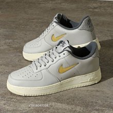 NIKE AIR FORCE 1 07 LX 淺灰 骨色 果凍勾 輕便透氣 休閑慢跑鞋DC8894-001 男