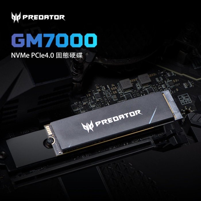 PS5 主機適用 Acer Predator GM7000 4TB M.2 Gen4x4 SSD 硬碟【台中大眾電玩】