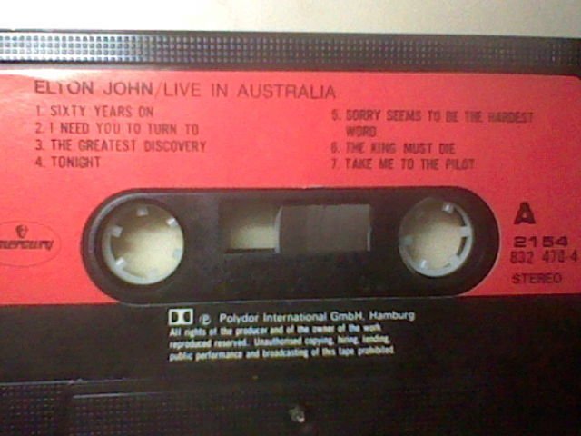 ELTON JOHN艾爾頓.強/澳洲現場演唱會 LIVE IN AUSTRALIA 1987