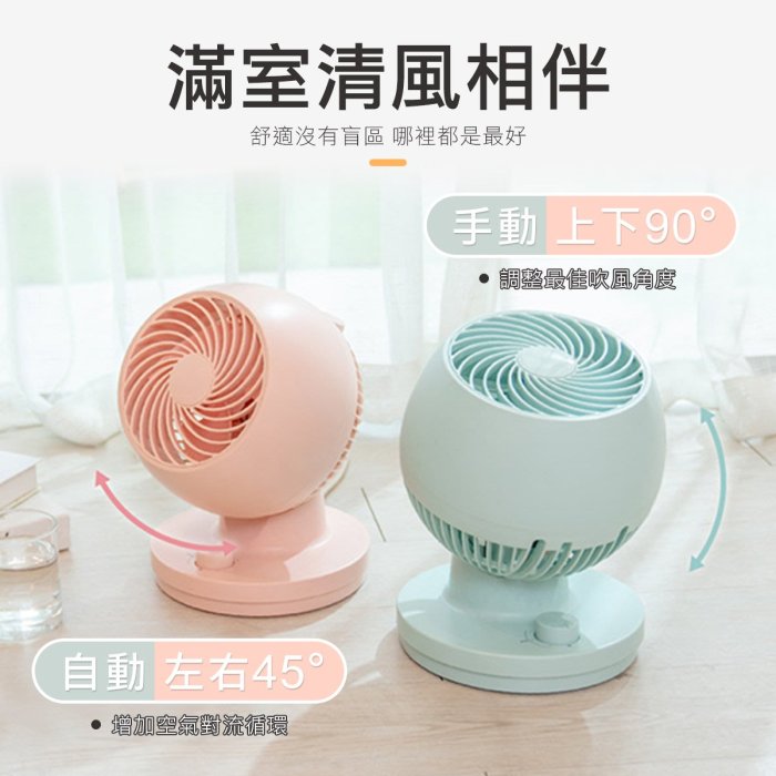 台灣公司貨 強力送風 左右擺頭 冷氣循環扇 風扇 電風扇 桌面風扇 渦流扇 渦輪扇