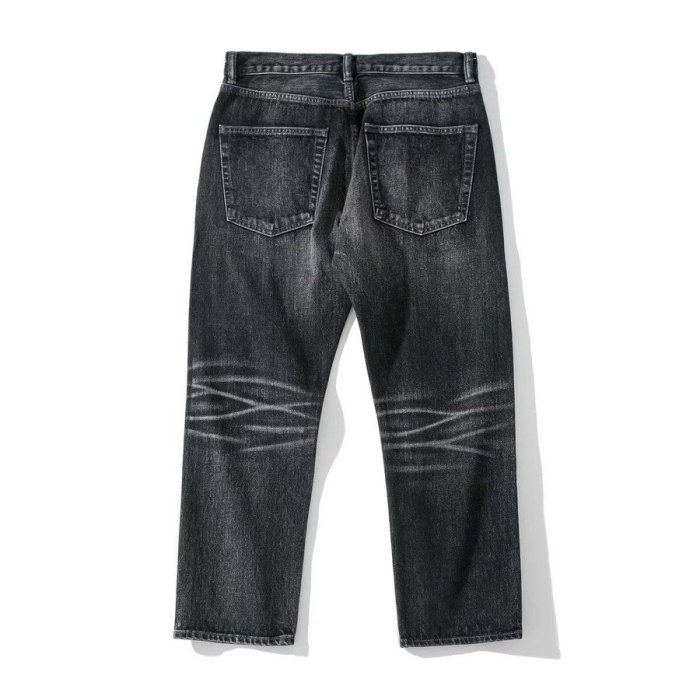 TSU 全新正品INHERE Washed jeans No.2 Black 黑色 水洗牛仔褲 破壞 M 赤耳